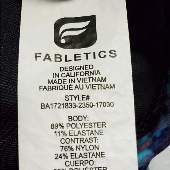 Fabletics Purple & Teal Sports Bra - Picture 5 of 6